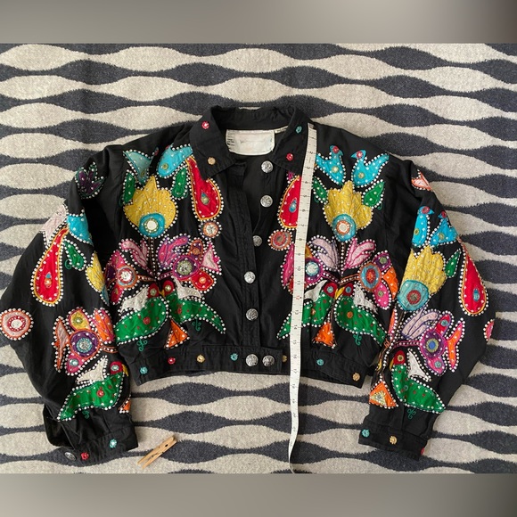 VTG OTHER Destination Embroidered cropped bolero jacket size S - Picture 8 of 16